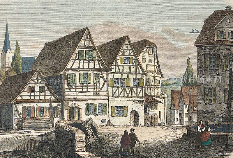 Marbach am Neckar birthplace of弗里德里希・席勒,Niklastorstra?e